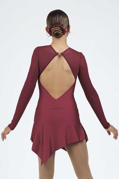 burgundy skating dress Bella Vita Lace Mini Dress main image 1