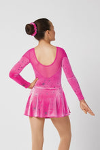 Load image into Gallery viewer, Mondor 2921 &#39;Stella&#39; Skating Dress, Fuchsia Stars
