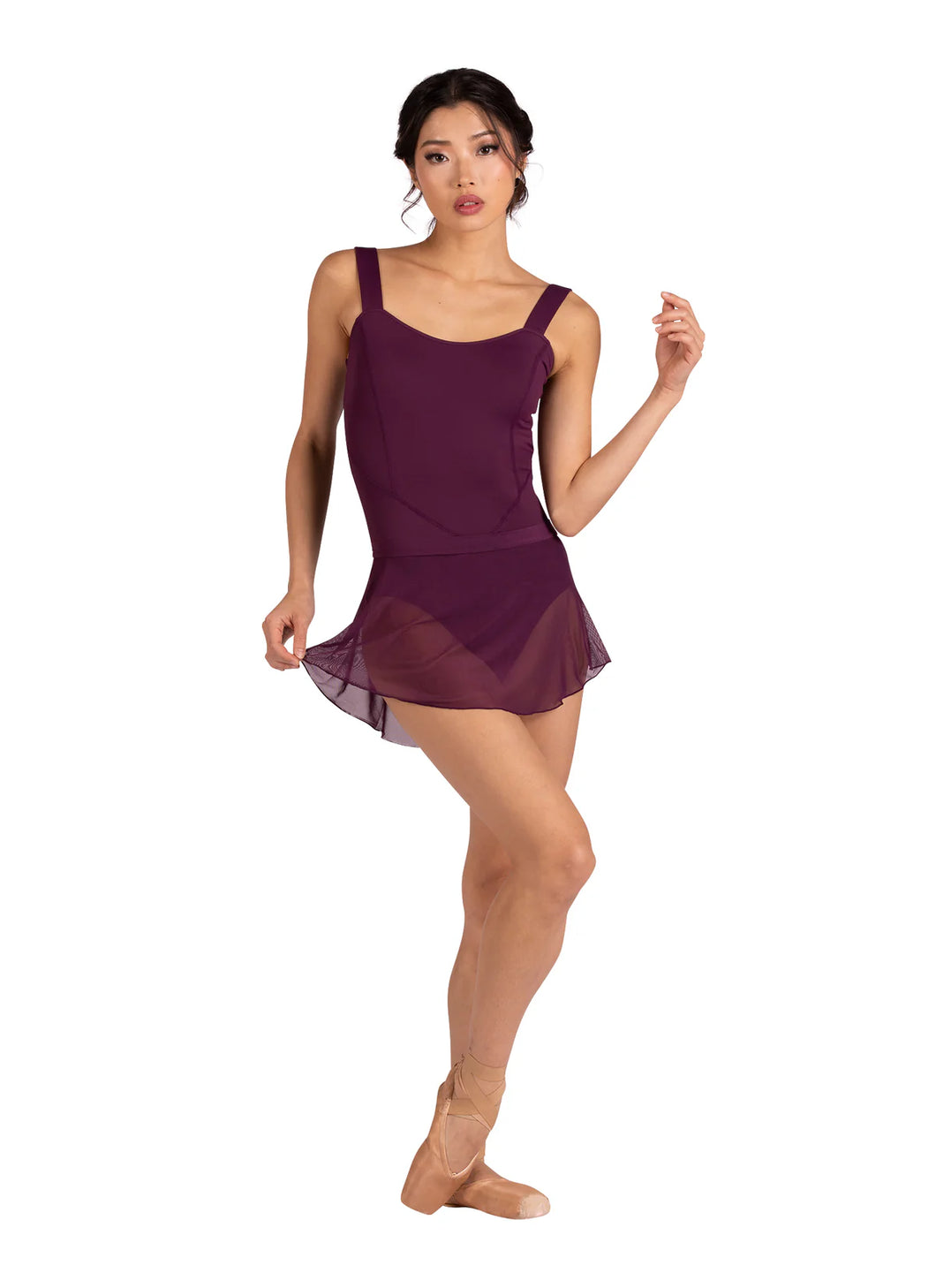 Danshuz 23402A Mesh Pull-On Skirt