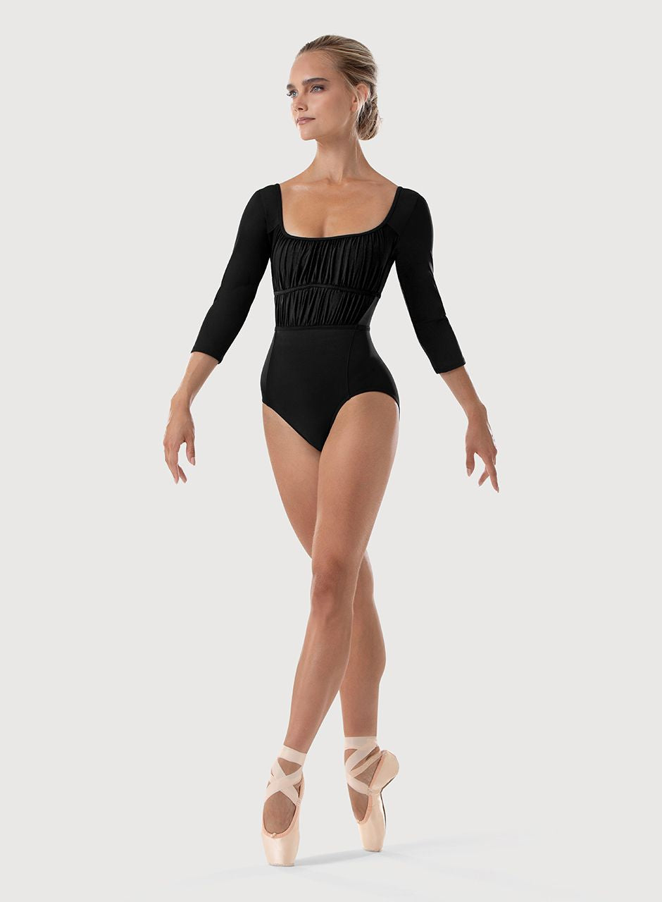 Bloch L4106B ‘Aurora’ Scoop-Neck 3/4 Sleeve Leo