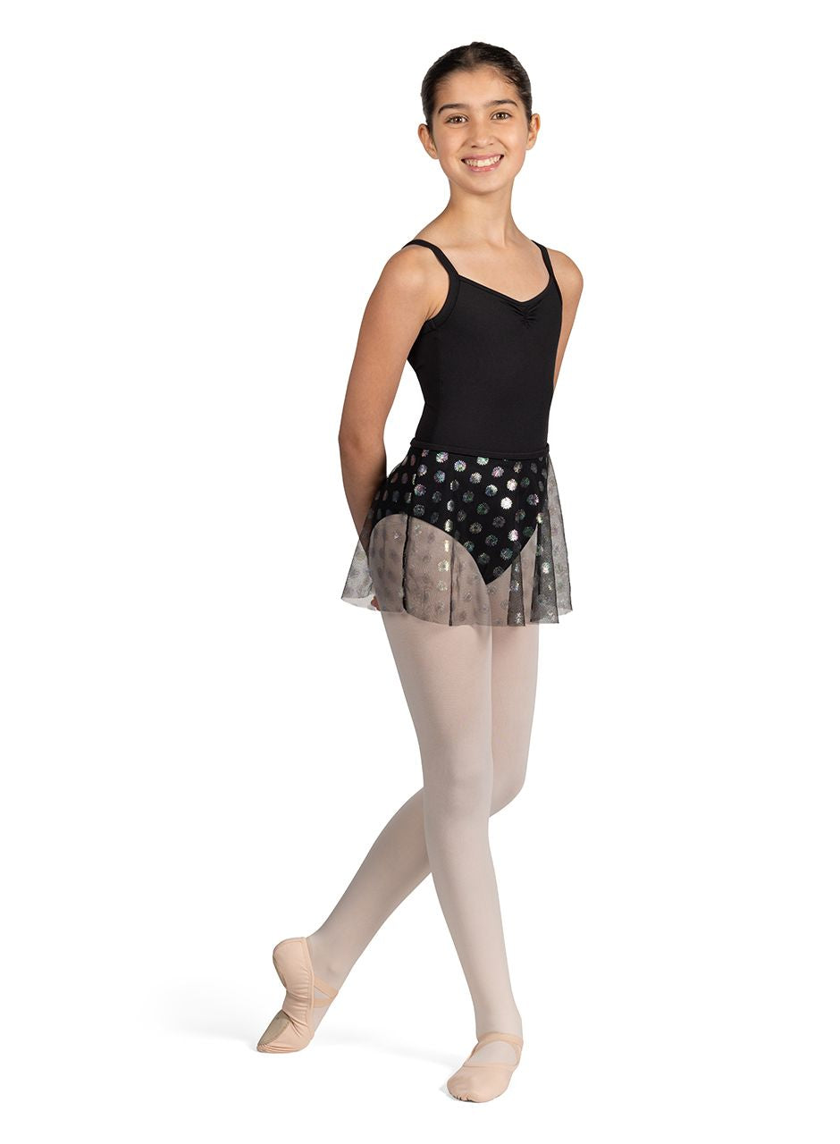 Mirella MS901C Glow Print Pull-On Skirt