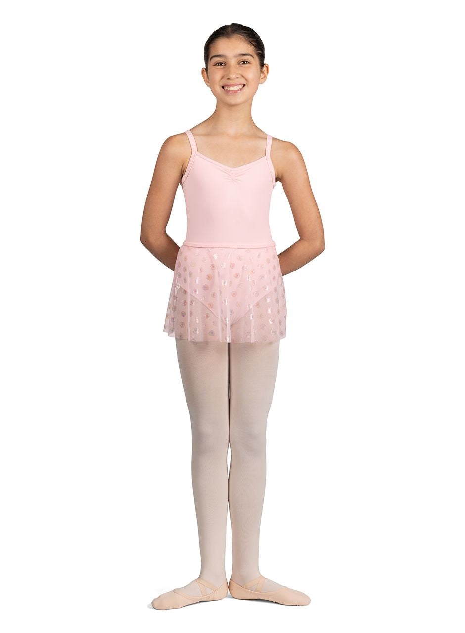 Mirella MS901C Glow Print Pull-On Skirt