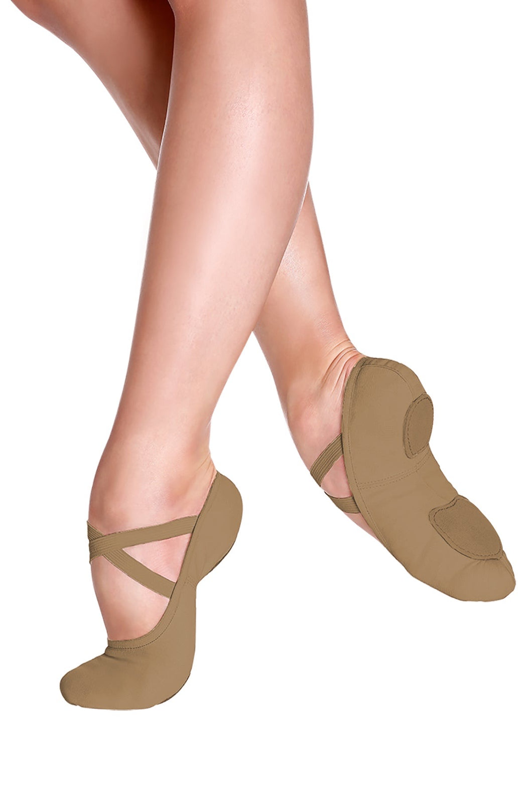 So Danca SD16 Canvas Split-Sole Ballet Slipper **SUNTAN, MOCHA**
