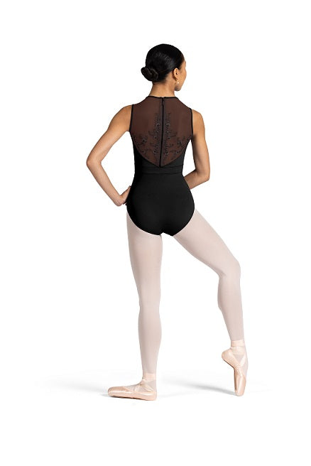 Bloch L3375 High-Neck Zipper-Back Tank Leo