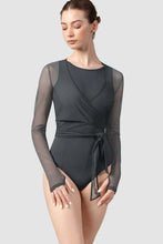 Load image into Gallery viewer, Bloch Z8459 Mesh Full-Length Wrap Top
