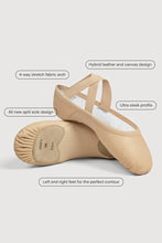 Load image into Gallery viewer, Bloch SO217G/L &quot;Enhance&quot; Leather/4-Way Stretch Hybrid Ballet Slipper
