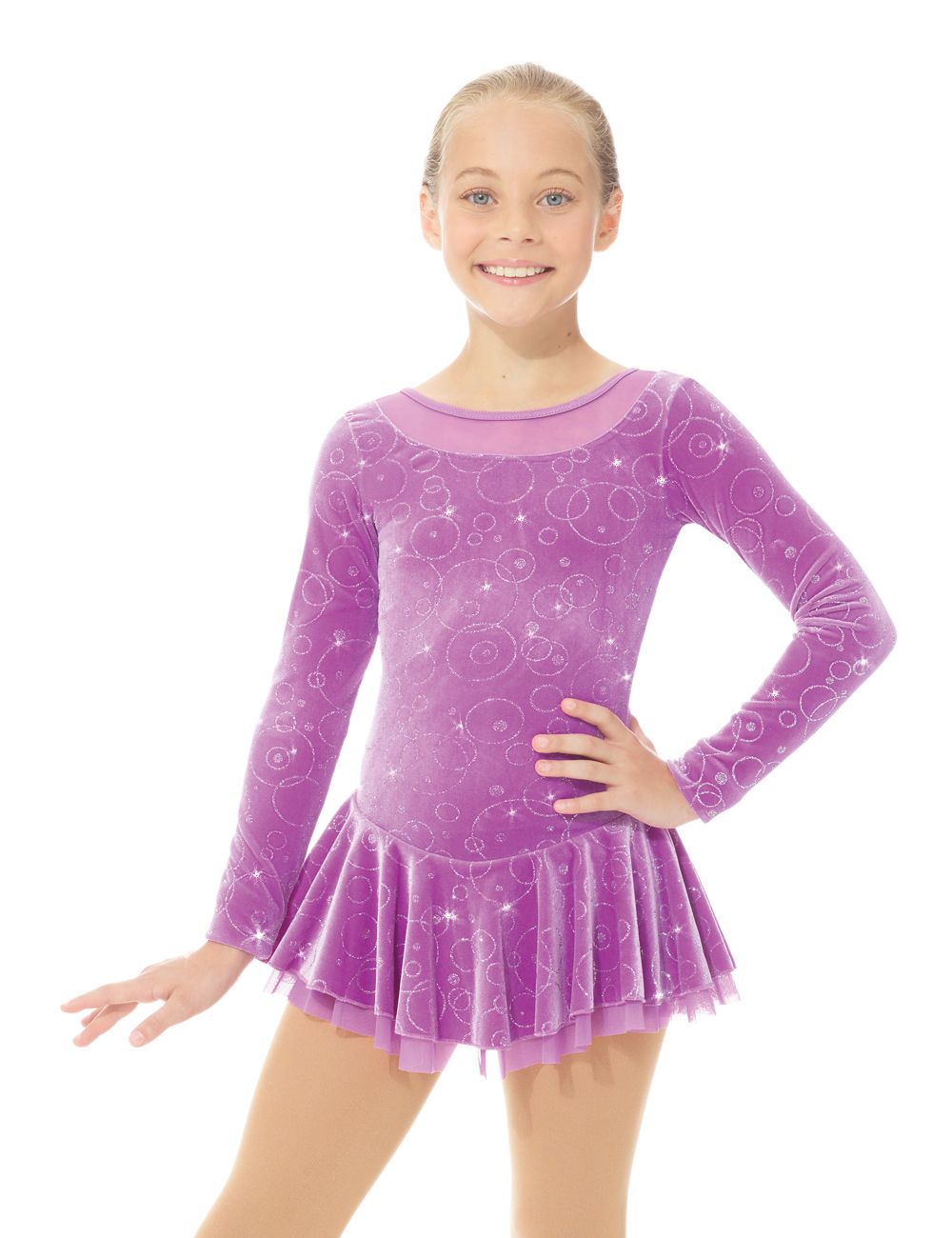 Mondor 2762 Shiny Velvet Skating Dress