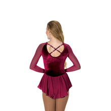Load image into Gallery viewer, Jerry&#39;s 277 Diamante Wine Skating Dress
