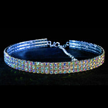 Load image into Gallery viewer, KBG 3 Row Rhinestone Chokers
