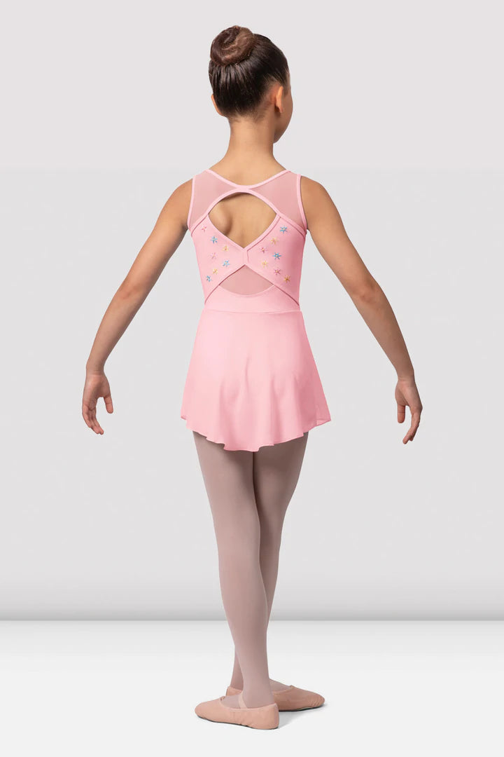 Bloch CL9645 Girls 'Suki' Open-Back Skirted Leo
