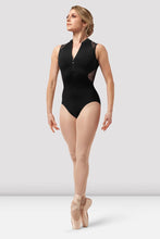 Load image into Gallery viewer, Bloch L0275 Lace Zipper-Front Mesh-Back Leo
