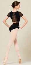 Load image into Gallery viewer, Bloch L2312 &#39;Melaine&#39; V-Neck Mesh &amp; Baroque Embroidered Cap Sleeve Leo
