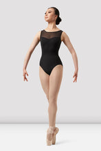 Load image into Gallery viewer, Mirella M3109LM Chevron Mesh-Back Tank Leo
