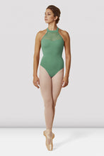 Load image into Gallery viewer, Mirella M8024TM Lace Bodice High Neck Bodysuit
