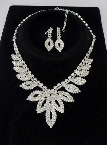 FH2 Rhinestone Necklace & Earring Set - NE0001