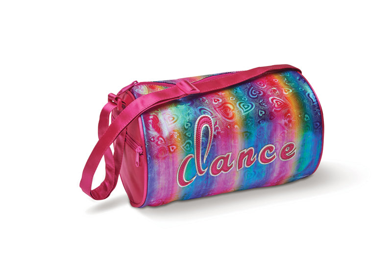 Danshuz B22512 Rainbow Hearts Roll Bag