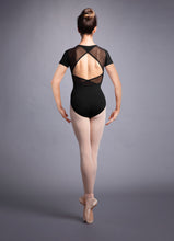 Load image into Gallery viewer, Bloch L3549 &#39;Vidalia&#39; Scoop Neck Mesh Wrap Back Cap Sleeve Leo
